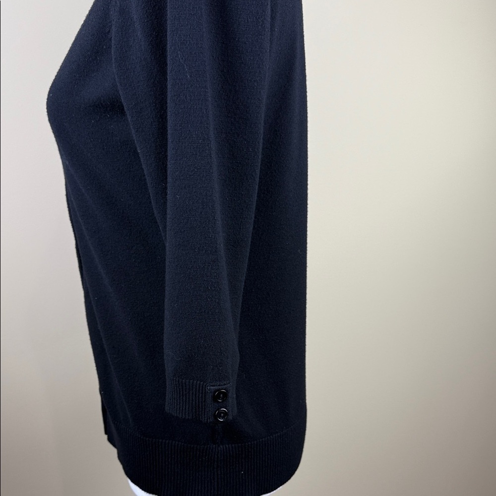 Reitmans Black 3/4 Sleeve V-Neck Cardigan - Picture 4 of 11